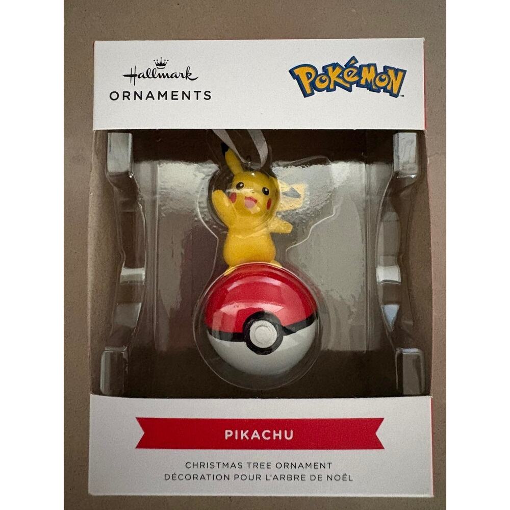 Hallmark Pokémon Pikachu Ornament Poké Ball Christmas Tree Decoration NIB